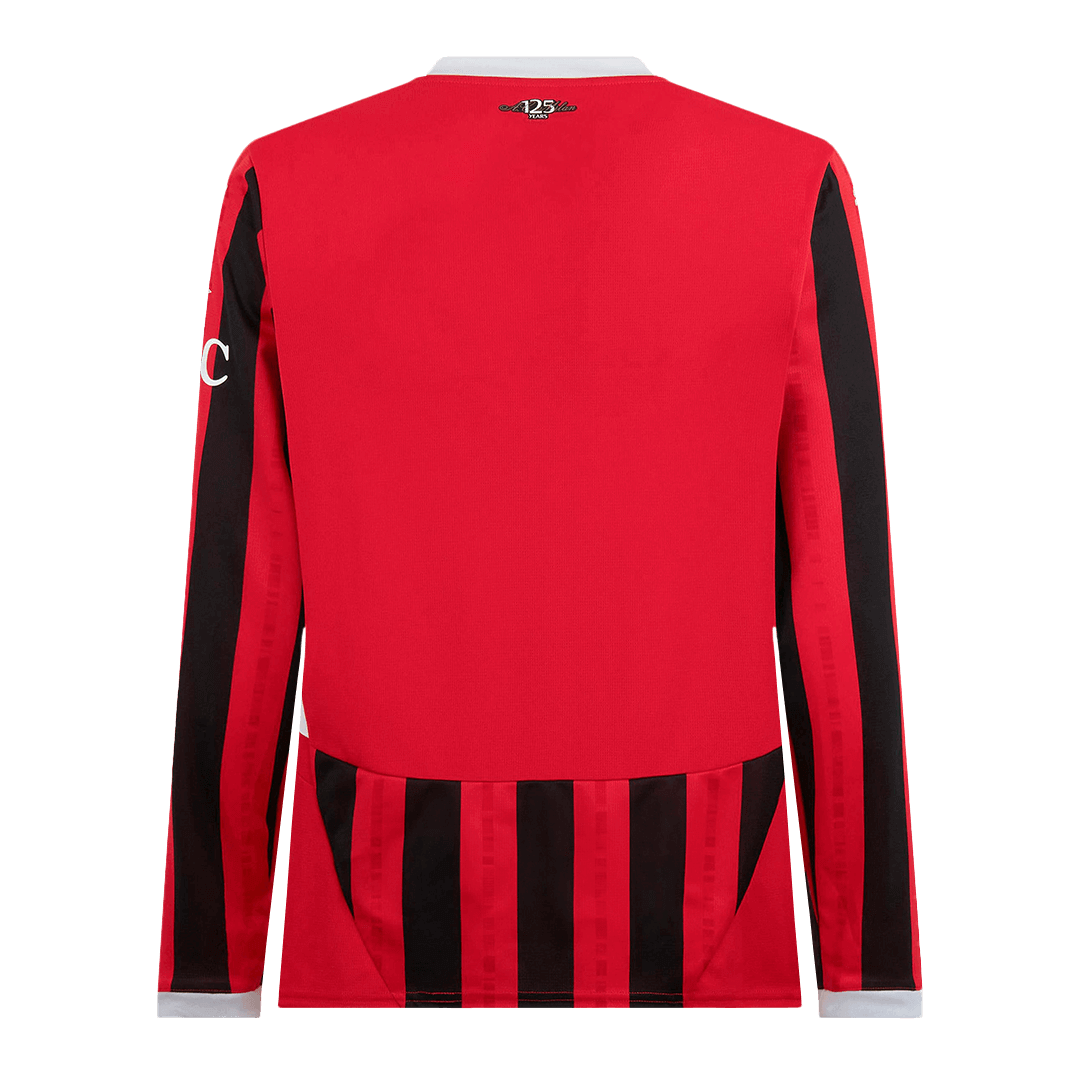 AC Milan Home Long Sleeve  Soccer Jersey 2024/25 Top Soccer Jerseys Store
