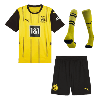 Borussia Dortmund Home  Soccer Jersey Kit(Jersey+Shorts+Socks) 2024/25 Top Soccer Jerseys Store