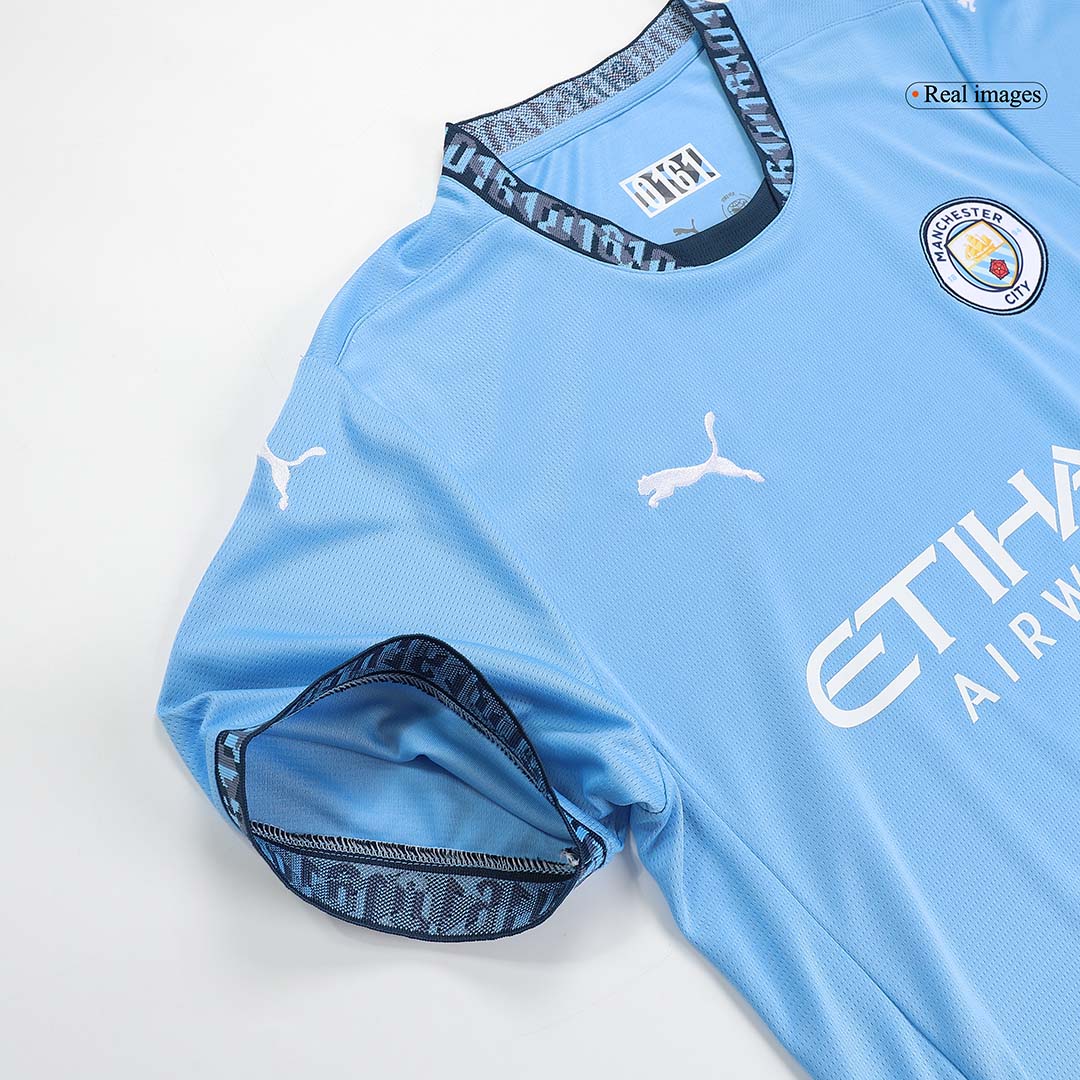 Manchester City Home  Soccer Jersey Kit(Jersey+Shorts+Socks) 2024/25 Top Soccer Jerseys Store