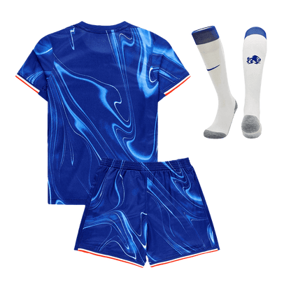 Kid's Chelsea Home  Soccer Jersey Kit(Jersey+Shorts+Socks) 2024/25 Top Soccer Jerseys Store