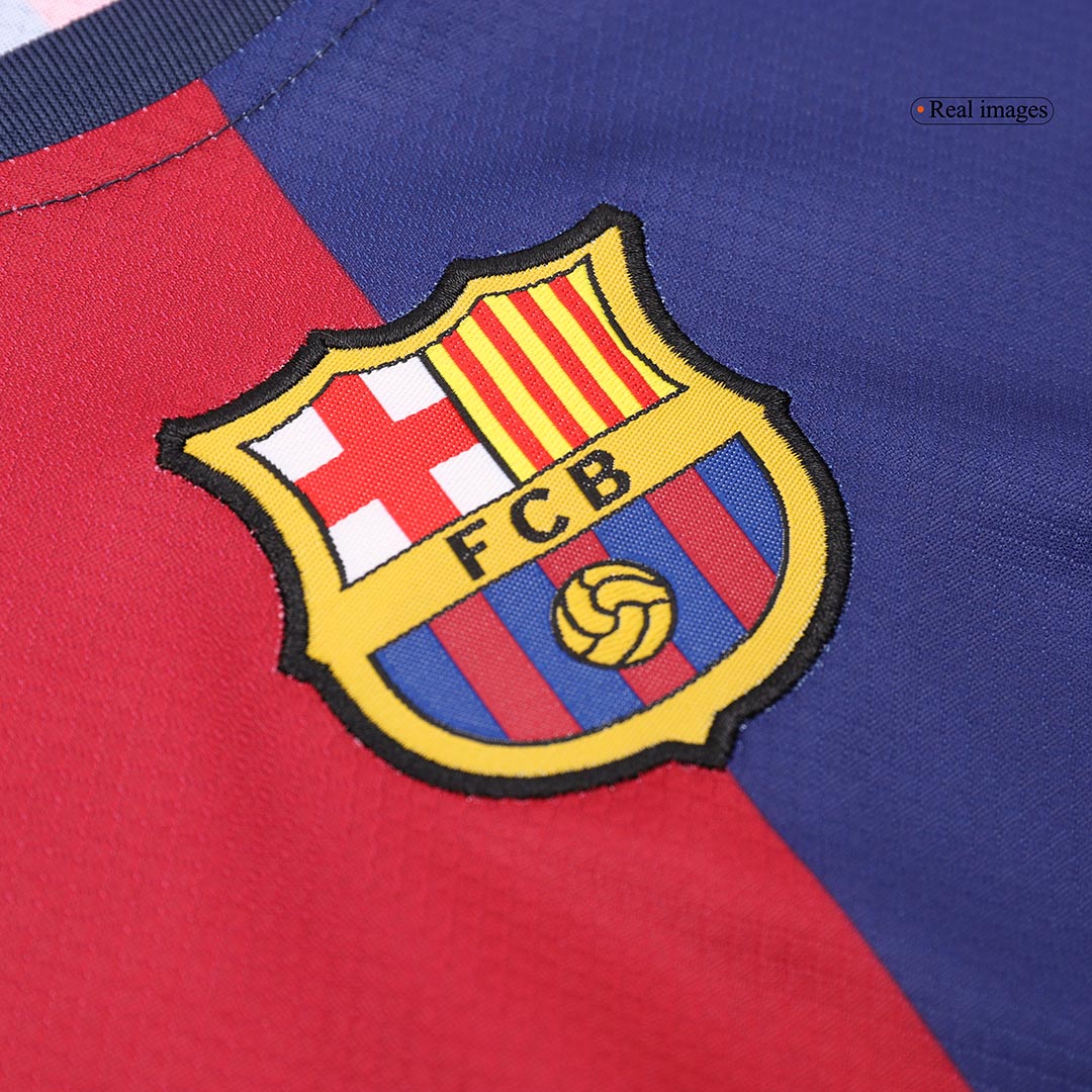 Kid's Barcelona Home  Soccer Jersey Kit(Jersey+Shorts+Socks) 2024/25 Top Soccer Jerseys Store