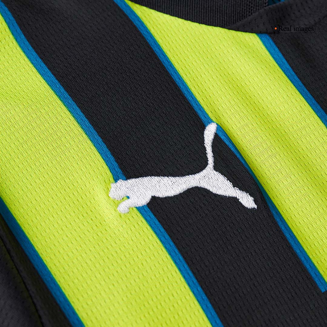 Kid's Manchester City Away  Soccer Jersey Kit(Jersey+Shorts) 2024/25 Top Soccer Jerseys Store