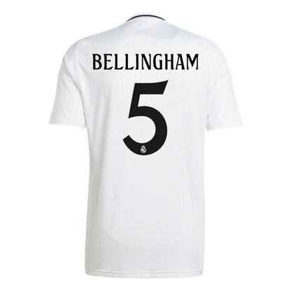 BELLINGHAM #5 Real Madrid Home  Soccer Jersey 2024/25 Top Soccer Jerseys Store