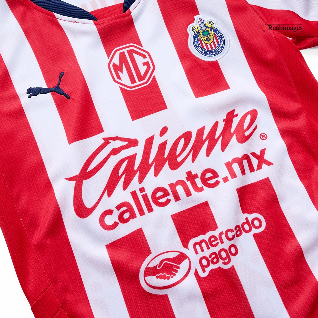 Kid's Chivas Home  Soccer Jersey Kit(Jersey+Shorts) 2024/25 Top Soccer Jerseys Store