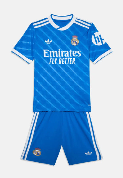 Kid's Real Madrid Third Away Soccer Jersey Kit(Jersey+Shorts) 2025/26