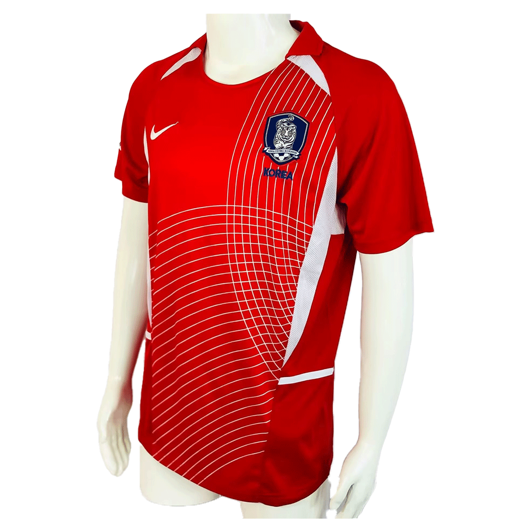 Retro 2002 South Korea Home Soccer Jersey topsoccerjerseys.com