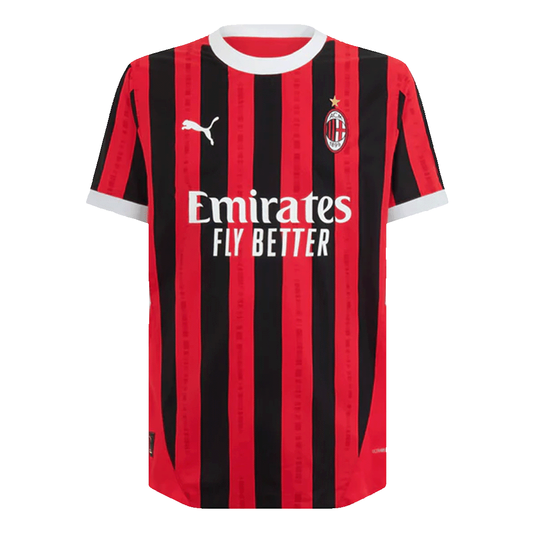 Player Version RAFA LE?O #10 AC Milan Home  Soccer Jersey 2024/25 Top Soccer Jerseys Store