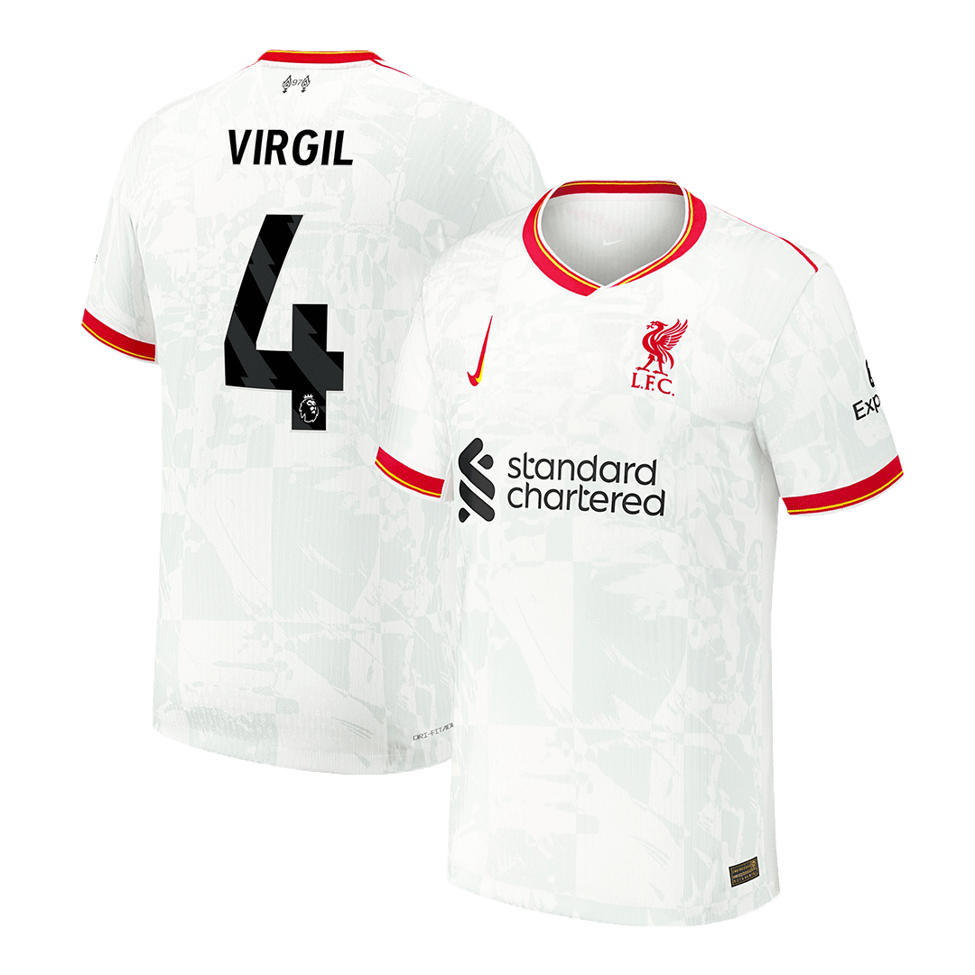 Player Version VIRGIL #4 Liverpool Third Away  Soccer Jersey 2024/25 Top Soccer Jerseys Store